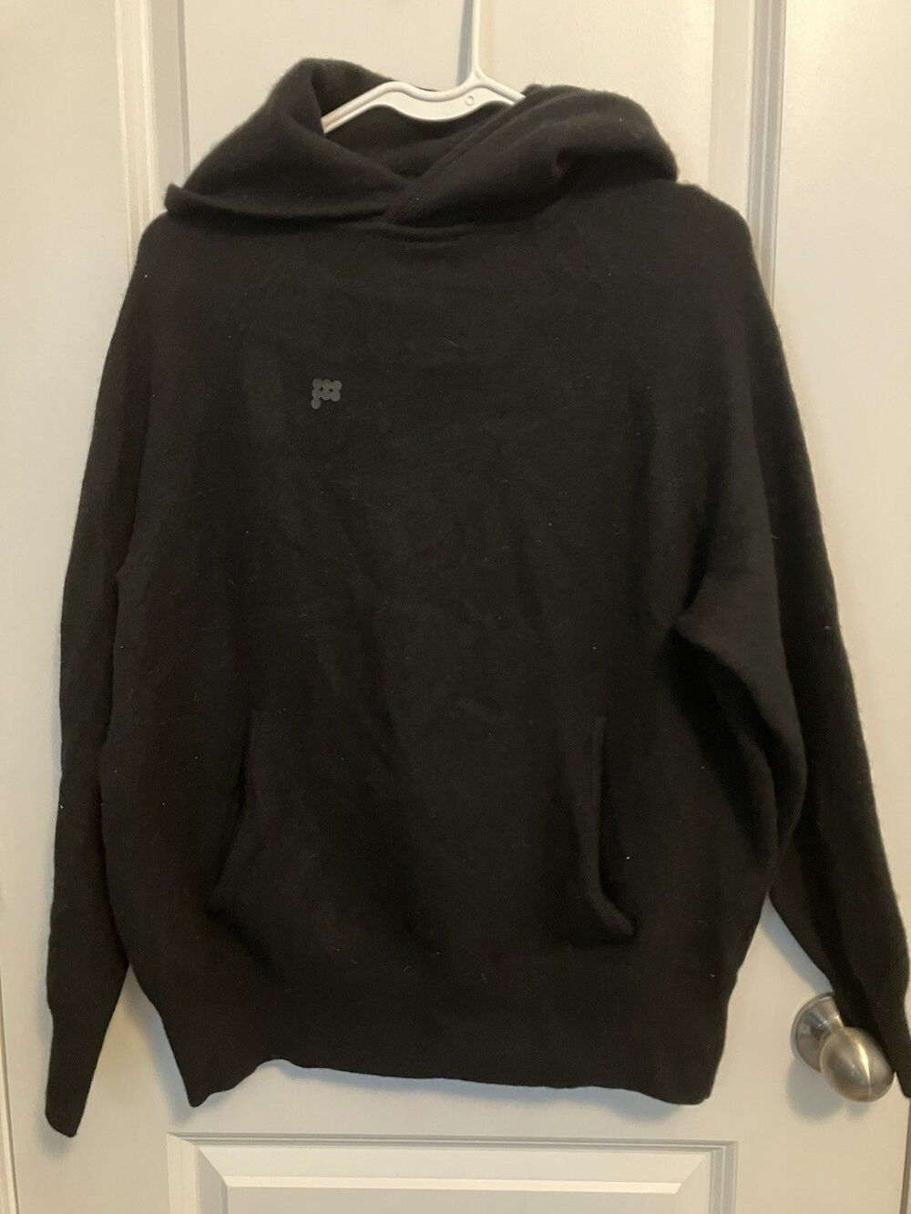 Pangaia Black Cashmere Sweater Hoodie Hooded Womens Medium